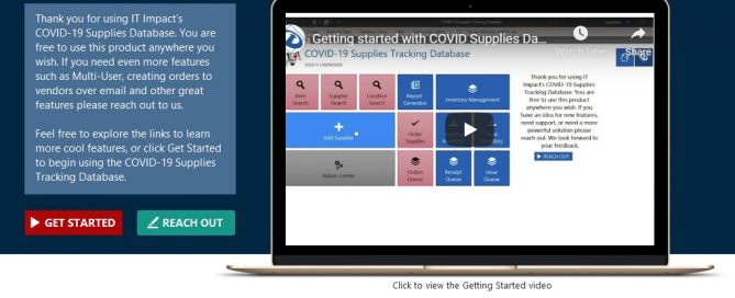 Free Field Hospital Database to Fight the COVID-19 Pandemic