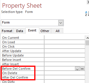 Understanding how Access deletes records