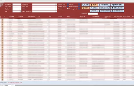 This screen allows you to manage officials who are pending submission of their official response.